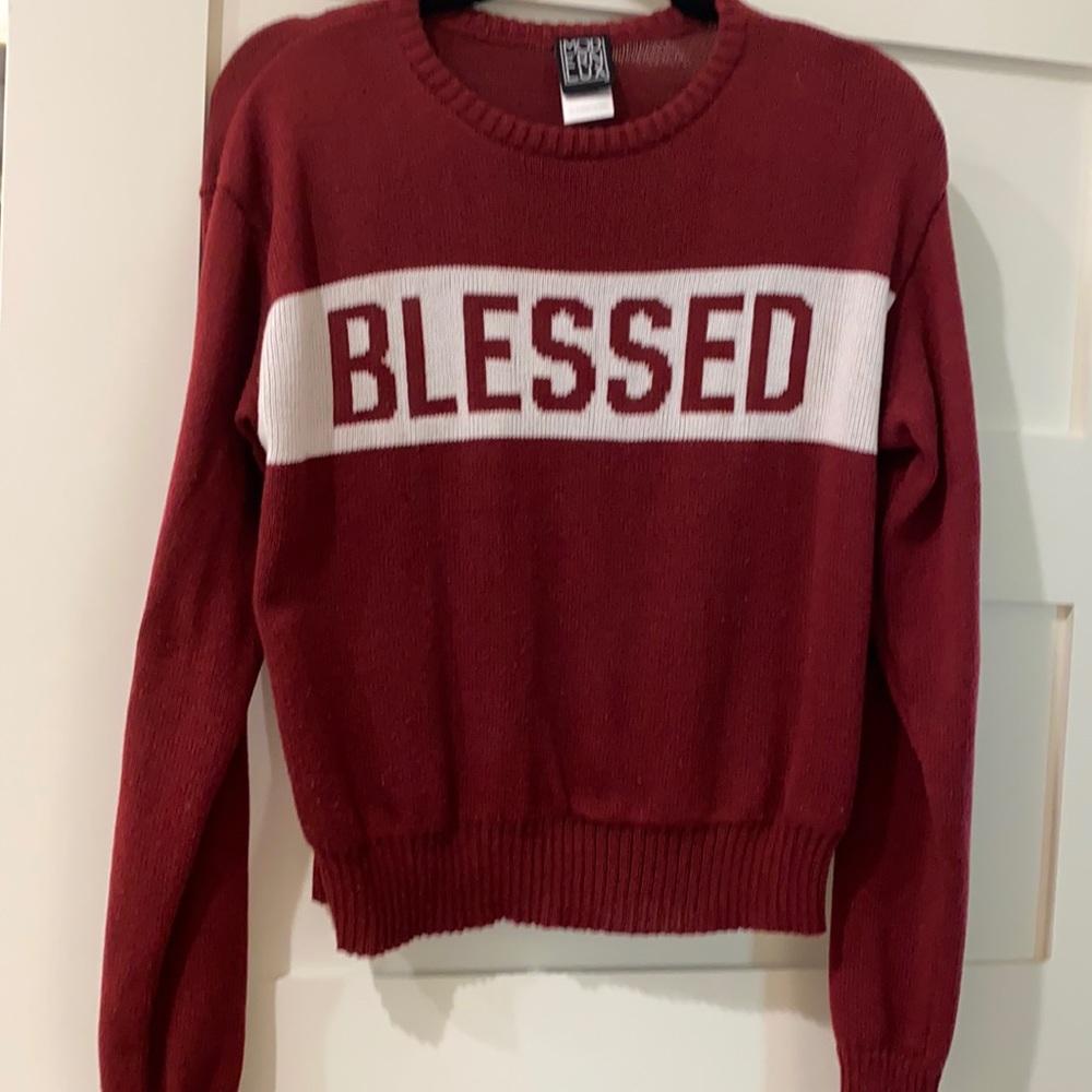 Cute “BLESSED” Sweater